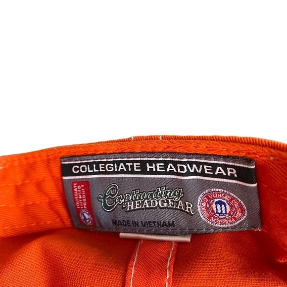 NCAA Clemson Tigers Collegiate Headwear Hat Adjustable Orange Hat. - Picture 6 of 7